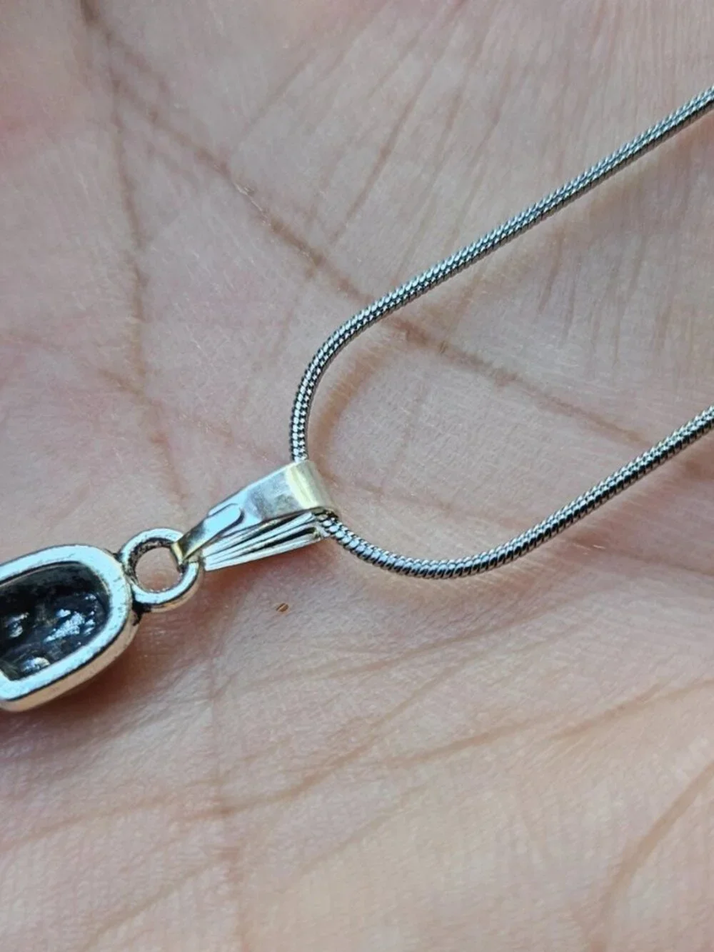 Skull Head Pendant Necklace Silver Tone Chain Fashion Jewelry Unbranded